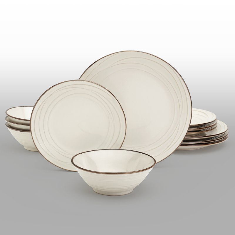 Tabletops Gallery Embossed Dinnerware Tabletops Gallery 12PC Set Wayfair
